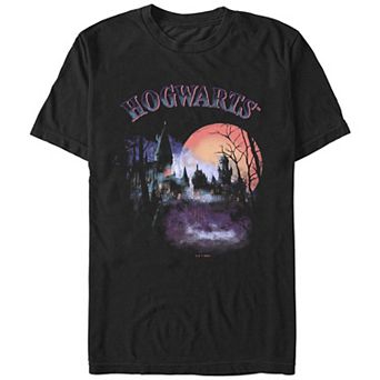 Men's Harry Potter Spooky Hogwarts Graphic Tee