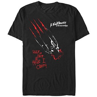 Men's A Nightmare On Elm Street Ready Or Not Here I Come Graphic Tee