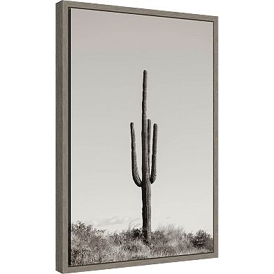 Amanti Art Saguaro Afternoon Framed Canvas Wall Art