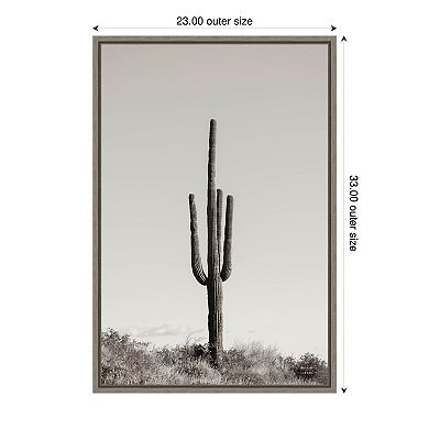 Amanti Art Saguaro Afternoon Framed Canvas Wall Art