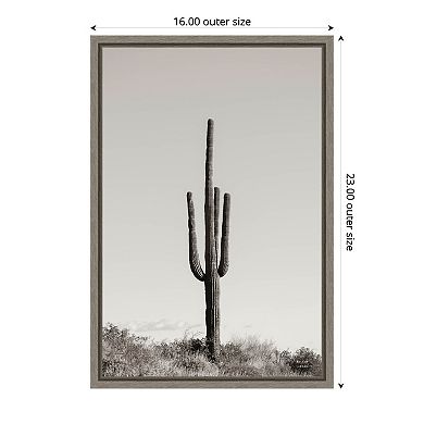 Amanti Art Saguaro Afternoon Framed Canvas Wall Art