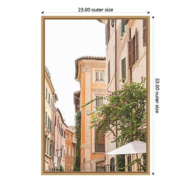Amanti Art Streets of Rome Framed Canvas Wall Art
