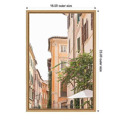 Amanti Art Streets of Rome Framed Canvas Wall Art