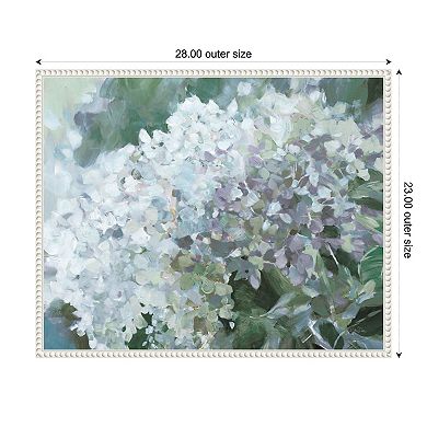 Amanti Art Subtle Shifts Hydrangea Framed Canvas Wall Art