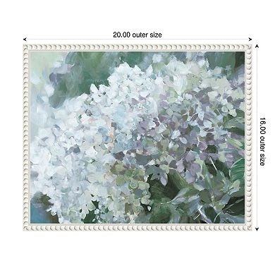 Amanti Art Subtle Shifts Hydrangea Framed Canvas Wall Art