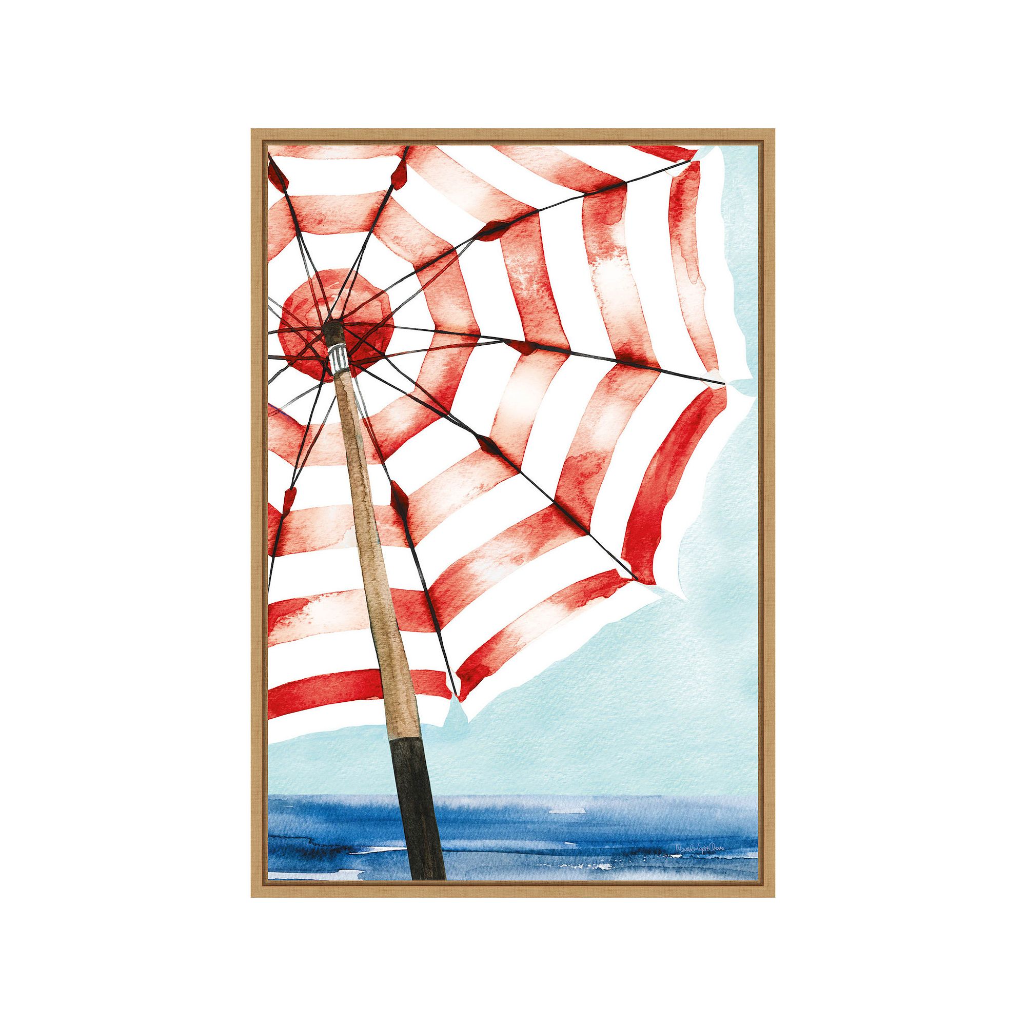 Amanti Art Surf and Sun I Red by Mercedes Lopez Charro Canvas Wall Art, Bro