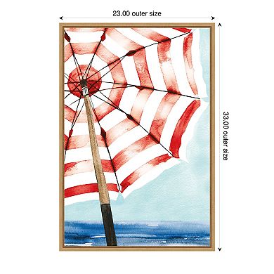 Amanti Art Surf and Sun I Red by Mercedes Lopez Charro Canvas Wall Art