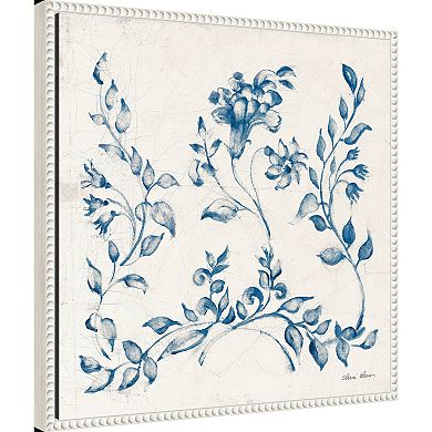 Amanti Art Swedish Tile IV Blue by Cheri Blum Canvas Wall Art