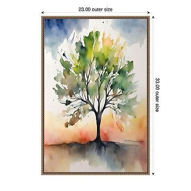 Amanti Art Tree of Color by Sally Ann Moss Canvas Wall Art