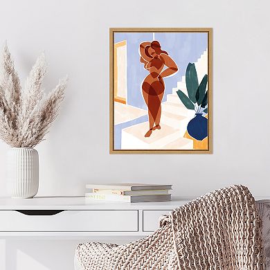 Amanti Art Terracotta Woman by Ivy Green Illustrations Canvas Wall Art