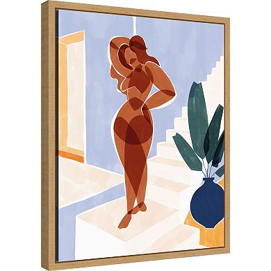 Amanti Art Terracotta Woman by Ivy Green Illustrations Canvas Wall Art
