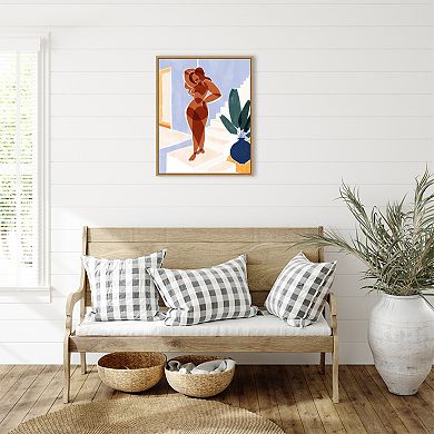 Amanti Art Terracotta Woman by Ivy Green Illustrations Canvas Wall Art