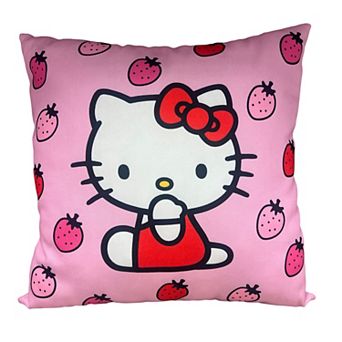 Hello Kitty Strawberry Decorative Throw Pillow