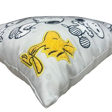 Peanuts Snoopy & Woodstock Patch Decorative Throw Pillow