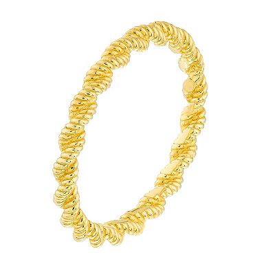 Color Romance 14k Gold Twist Band Ring