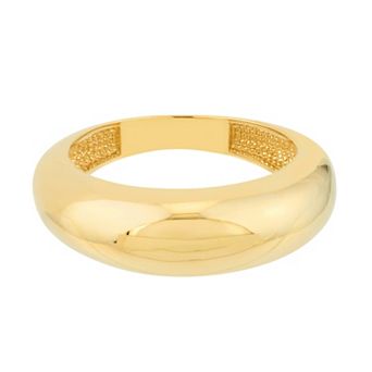 Color Romance 14k Gold Dome Band Ring