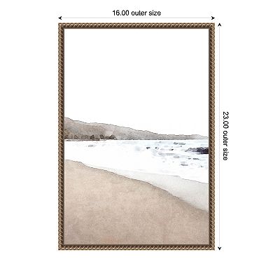 Amanti Art Neutral Beach by Melloi Art Prints Canvas Wall Art