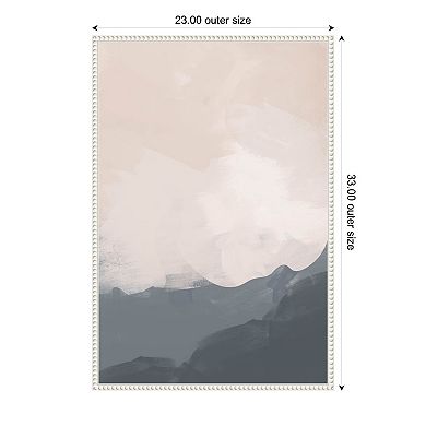 Amanti Art Neutral Mountain Line by Melloi Art Prints Canvas Wall Art