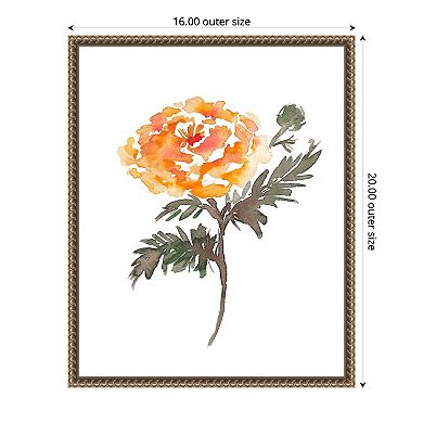 Amanti Art October Marigold by Amanda Cook Canvas Wall Art