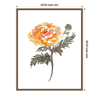 Amanti Art October Marigold by Amanda Cook Canvas Wall Art