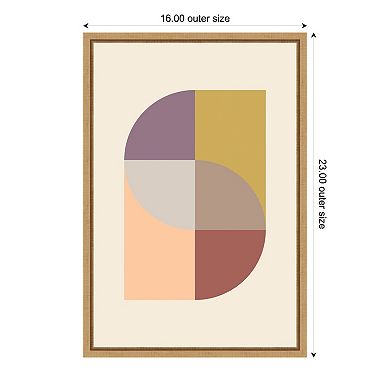 Amanti Art Peach 31 Framed Canvas Wall Art