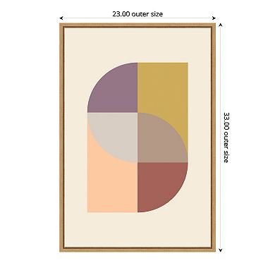 Amanti Art Peach 31 Framed Canvas Wall Art