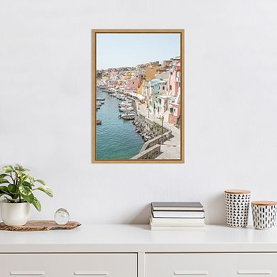 Amanti Art Procida Island Framed Canvas Wall Art