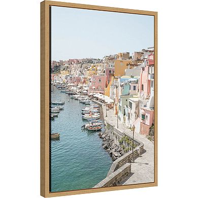 Amanti Art Procida Island Framed Canvas Wall Art