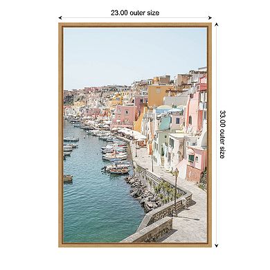 Amanti Art Procida Island Framed Canvas Wall Art