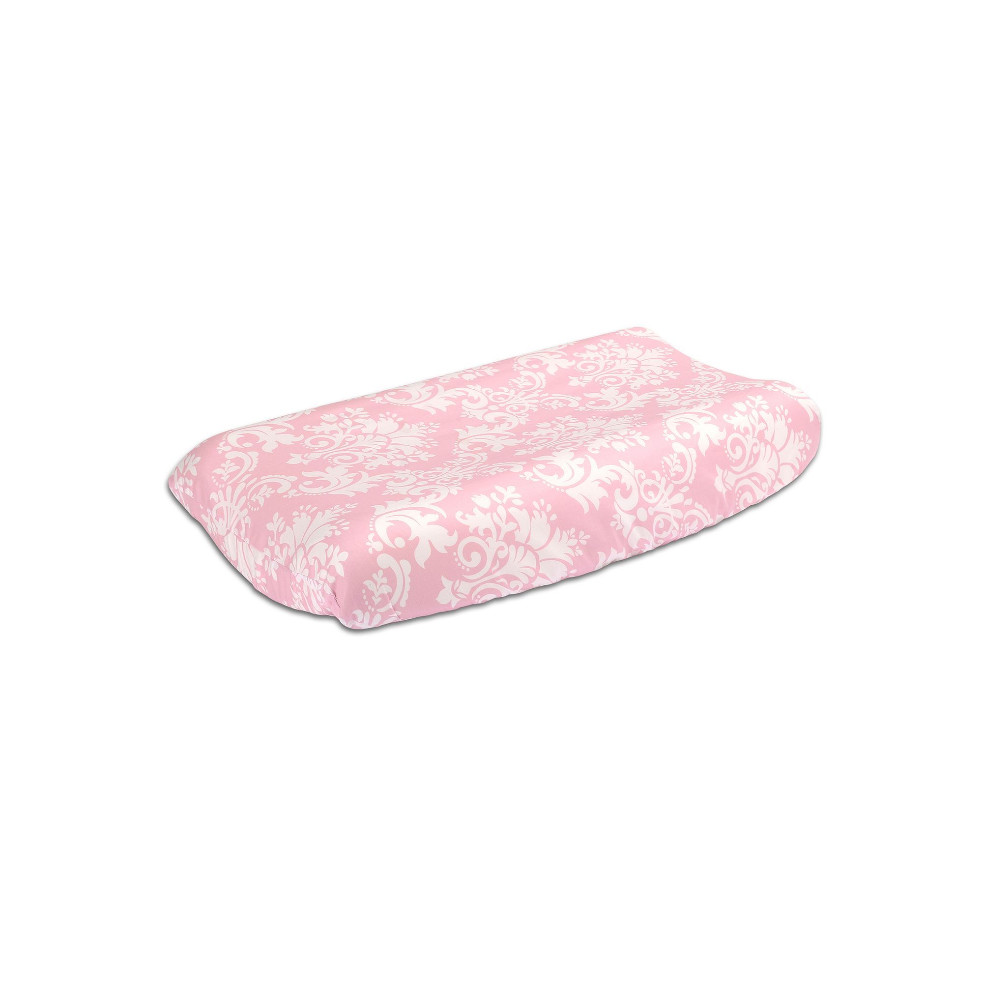 The Peanut Shell Polyester Changing Pad Cover, Damask Delight