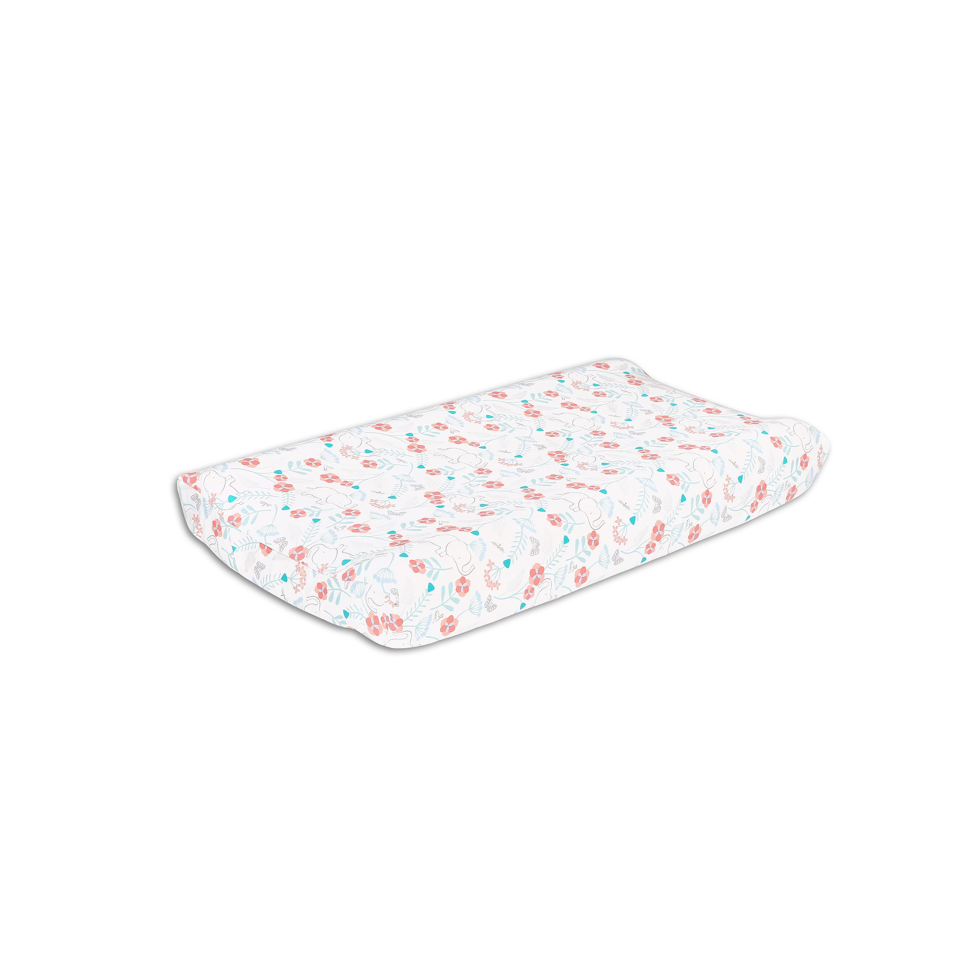 The Peanut Shell Polyester Changing Pad Cover, Safari Love