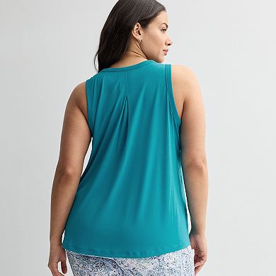 Plus Size Tek Gear® Pleat Easy Tank Top