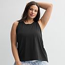 Plus Size Tek Gear® Pleat Easy Tank Top