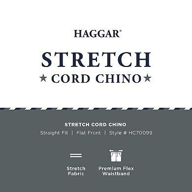 Men's Haggar Straight Fit Stretch Corduroy Pants