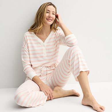 Women's Sonoma Goods For Life Knit Open-Hem Pajama Pants