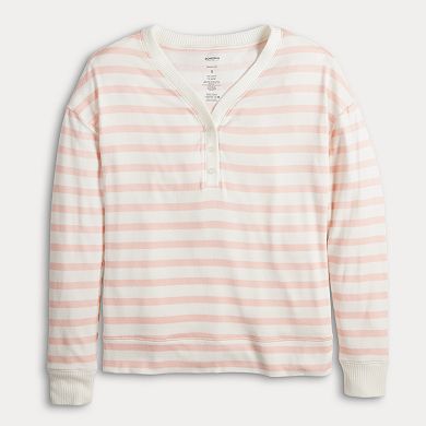 Women's Sonoma Goods For Life Knit Henley Pajama Top