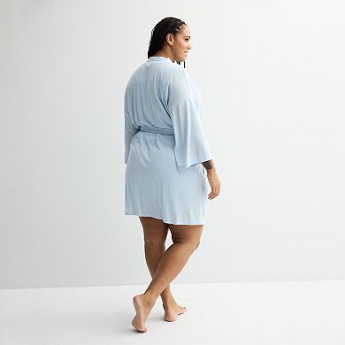 Plus Size Sonoma Goods For Life® Pointelle Sleep Robe