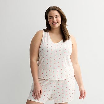 Plus Size Sonoma Goods For Life® Pointelle Sleep Tank