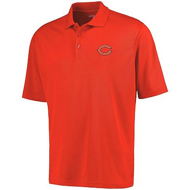 Antigua Chicago Bears Pique Xtra-Lite Polo - Orange