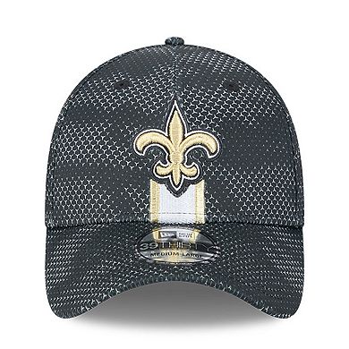 Men's New Era Black New Orleans Saints 2024 Sideline 39THIRTY Flex Hat