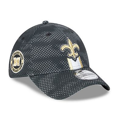 Men's New Era Black New Orleans Saints 2024 Sideline 39THIRTY Flex Hat