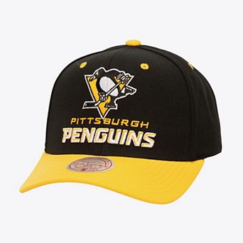 Men's Mitchell & Ness Black Pittsburgh Penguins All In 2.0 Pro Crown Adjustable Hat