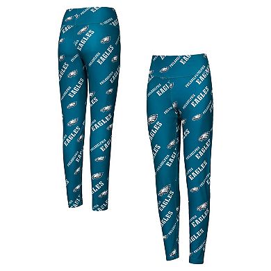 Women's Concepts Sport Midnight Green Philadelphia Eagles Breakthrough Allover Print Knit Leggings