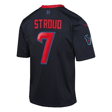 Youth Nike C.J. Stroud Navy Houston Texans 2nd Alternate Game Jersey