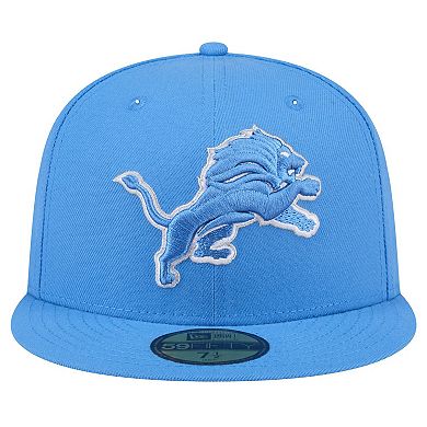 Men's New Era Blue Detroit Lions Omaha 59FIFTY Fitted Hat