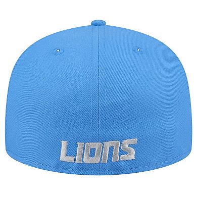 Men's New Era Blue Detroit Lions Omaha 59FIFTY Fitted Hat