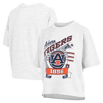 Women's Pressbox White Auburn Tigers Rock & Roll Slub��T-Shirt