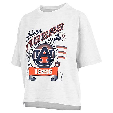 Women's Pressbox White Auburn Tigers Rock & Roll Slub��T-Shirt