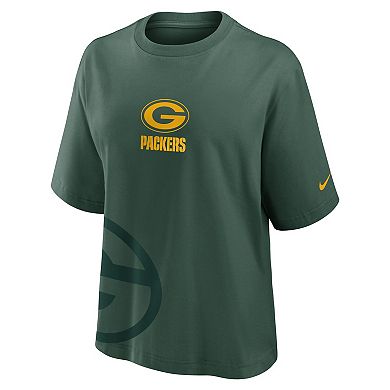 Women's Nike Green Green Bay Packers Boxy T-Shirt