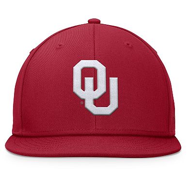 Men's Top of the World Crimson Oklahoma Sooners Fundamental Snapback Hat